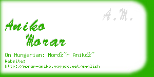 aniko morar business card